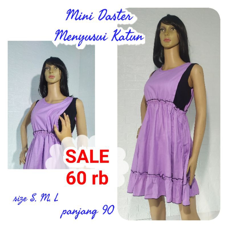 mini daster baju menyusui bahan katun