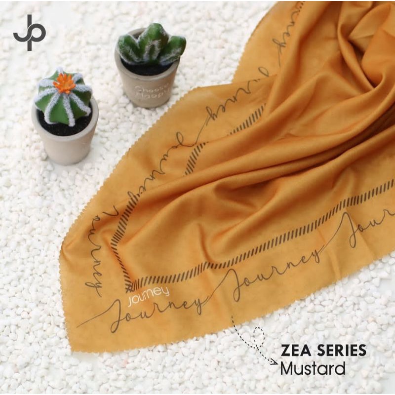 [BISA COD] HIJAB JOURNEY SCARVES ZEA SERIES "MUSTARD"