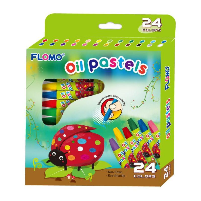 

Asaba Stationery - Flomo Krayon Oil Pastel Hexagona 24 Warna