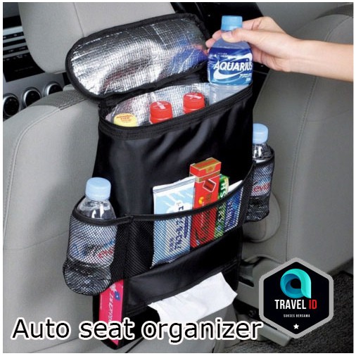 Auto Seat Car Dining Tray Bag Organizer Gantungan Botol cemilan