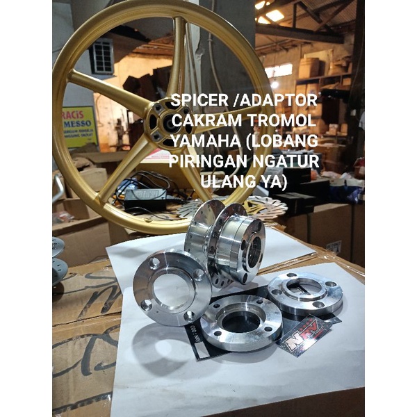 spicer dudukan cakram /spicer adaptor dudukan piringan cakram (Dudukan Cakram Jupiter Polos)