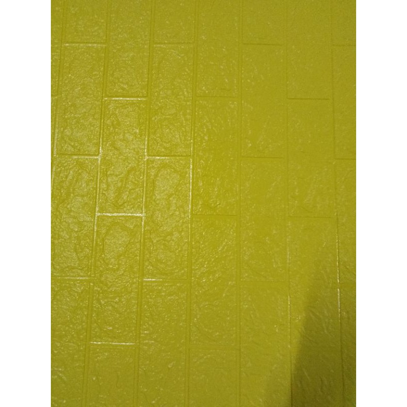 Wallpaper Dinding 3D Foam Motif Batu Bata Ukuran 77 x 70 CM Dekorasi Dinding Kamar Rumah Murah