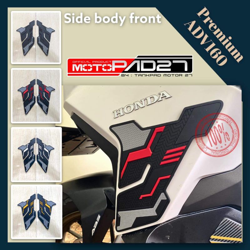 Motopad27 Stiker ADV 160 Karet Rubber Tankpad Deckpad Fullset Honda ADV 160 2022 Premium