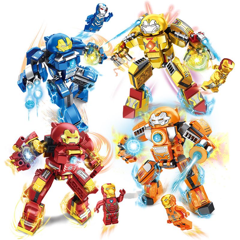 [BEST SELLER] lego robot iron man hulkbuster besar marvel avengers superhero + minifigure ironman fi