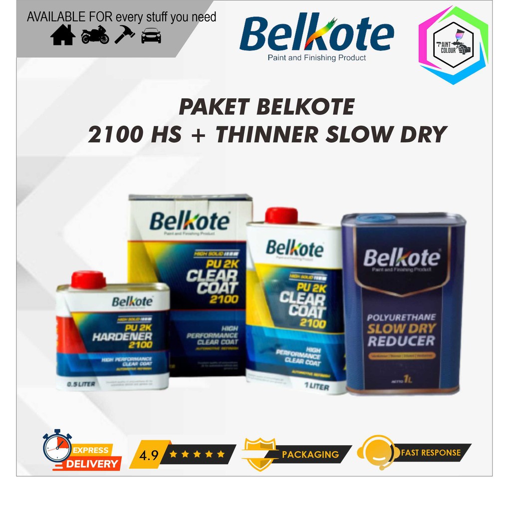 PAKET CLEAR BELKOTE 2100 HS + Thinner Belkote Slow Dry