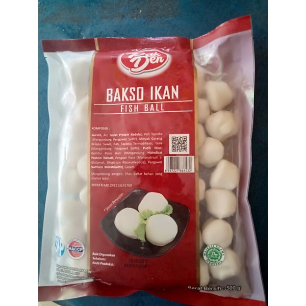 

Pak den bakso ikan / baso ikan tofu / otak otak ikan 500gr