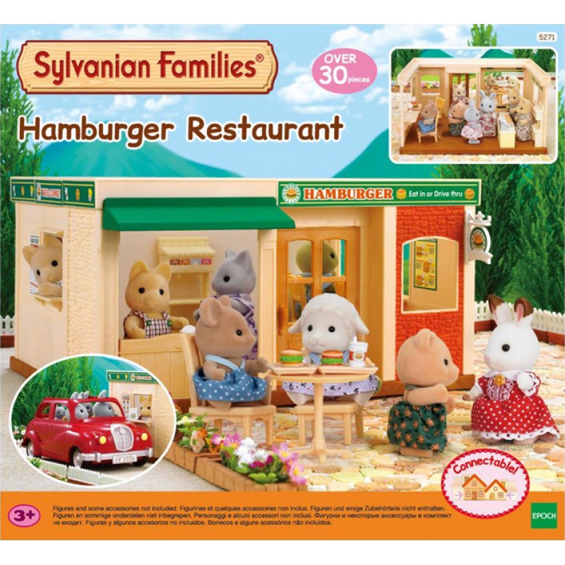 Mainan Koleksi Sylvanian Families Hamburger Restaurant Set