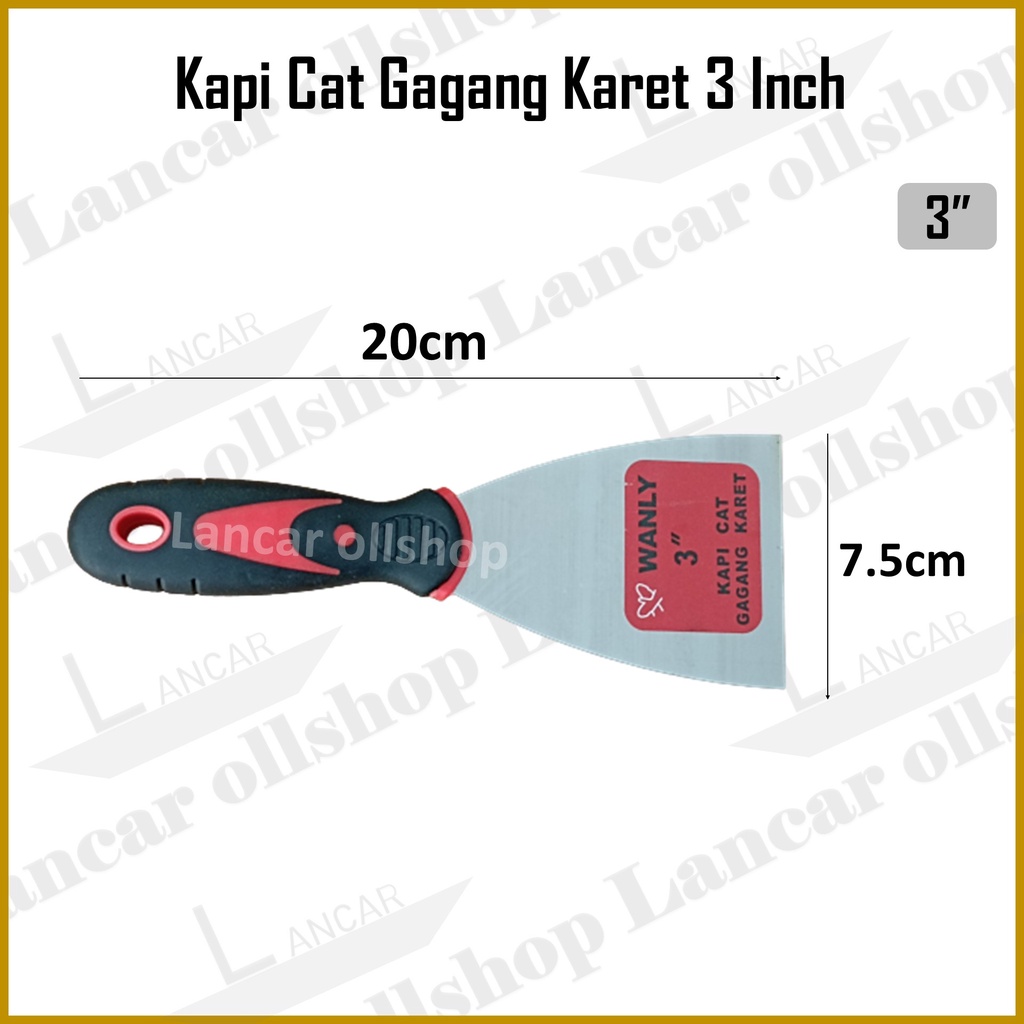 Kapi cat gagang karet 3 inch / Kape Cat