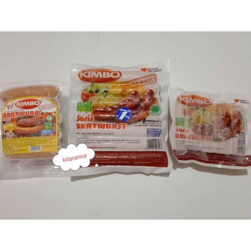 Sosis Kimbo Original Bratwurst 10pcs/Kimbo Keju