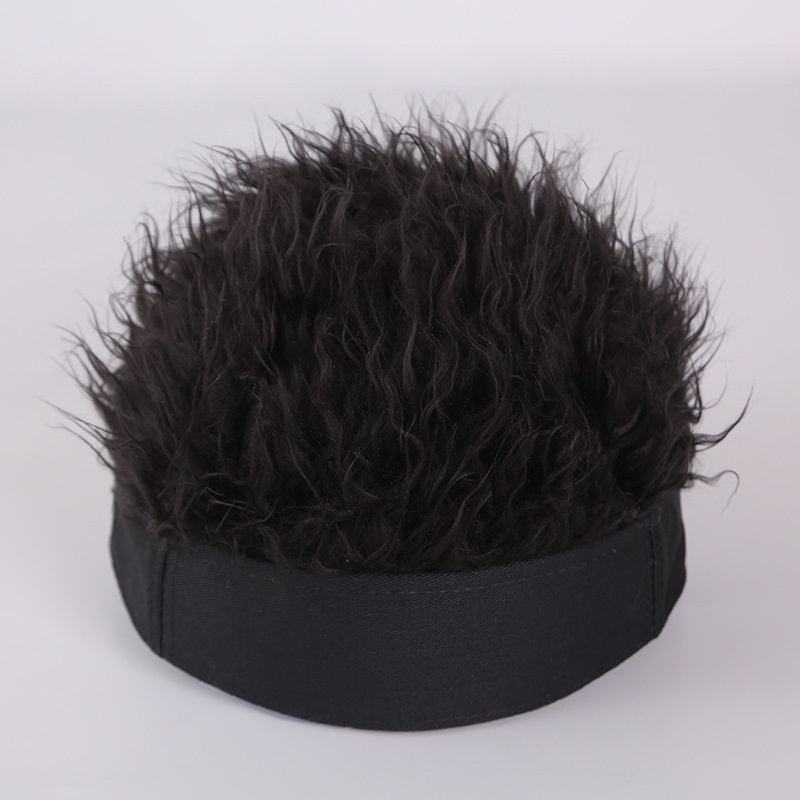 Topi Wig Rambut Pendek Gaya Retro Hip-Hop