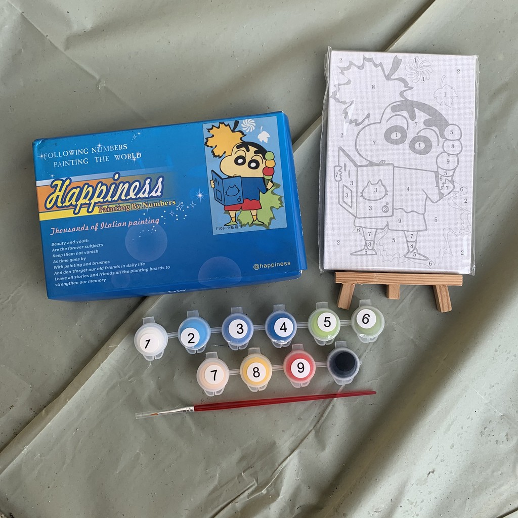 

DIY Painting by Number Kit | Sinchan