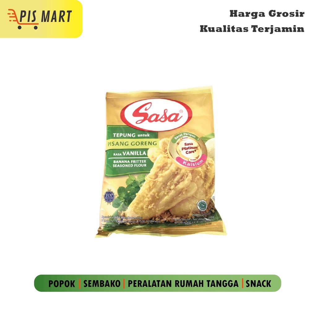 

Sasa Tepung Pisang Goreng Rasa Vanilla 210 gr