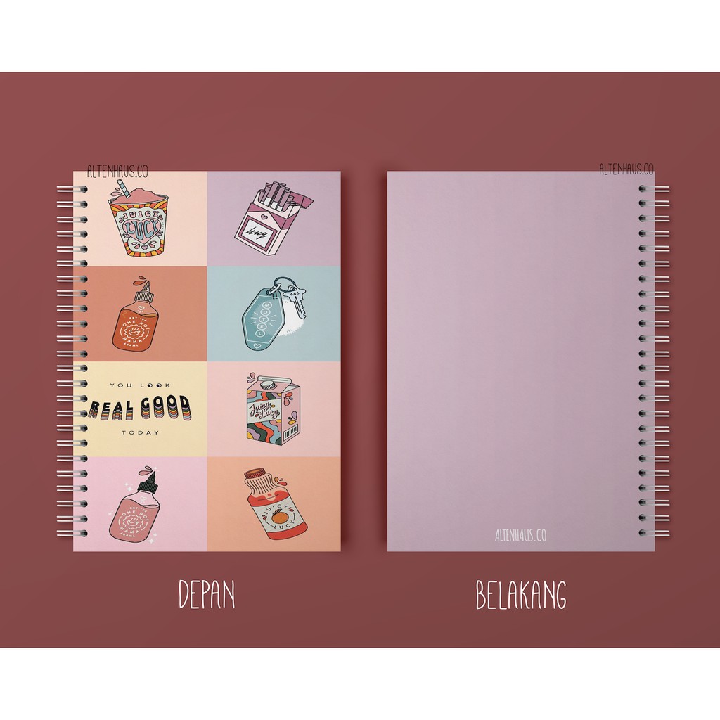 

Buku Catatan (Notebook) Custom Book Jilid Spiral. Planner Buku Agenda Tipe Cartoon1