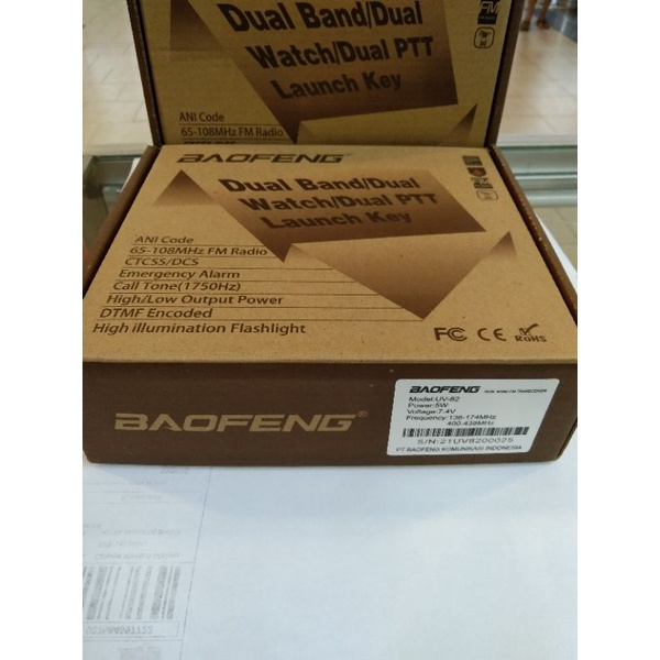 Ht baofeng uv 82 5 watt original murah bergaransi