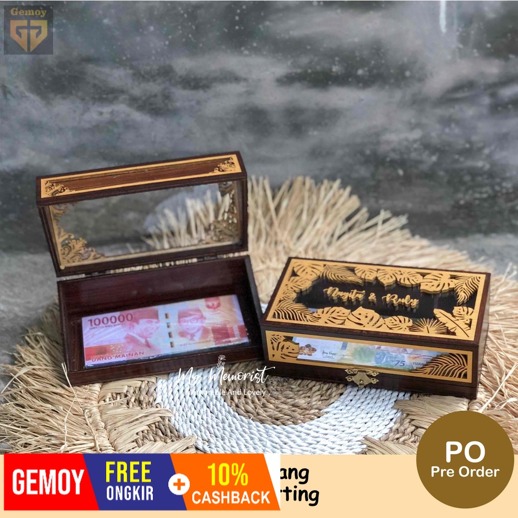 Kotak Uang/ Money Box Laser Cutting Design B