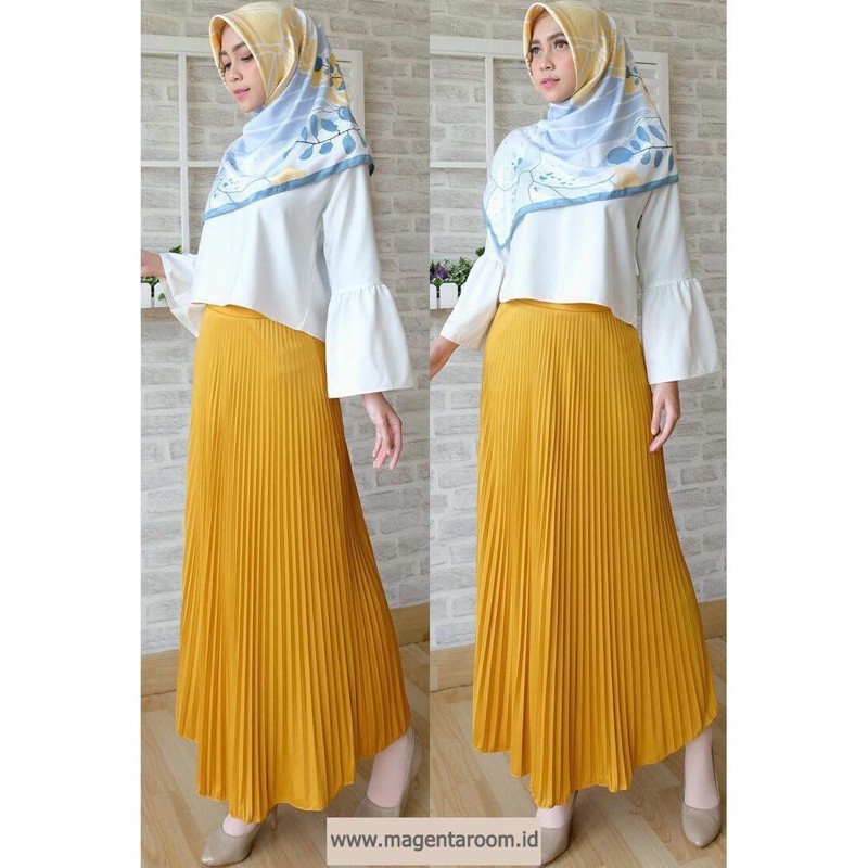 Rok plisket murah warna kumplit