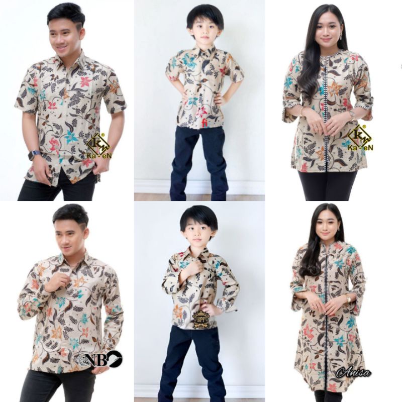 BATIK KELUARGA KEMEJA TUNIK BLOUSE DRESS ANAK HEM KEMEJA ANAK MODIS TRENDY [TERJUAL TERPISAH]