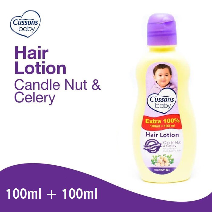 Cussons Baby Hair Lotion Candle Nut &amp; Celery Vitamin Rambut Bayi Extra