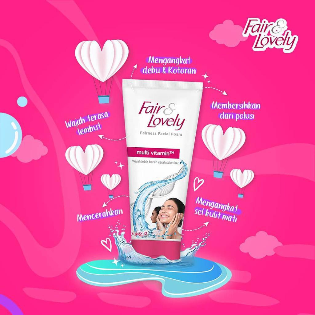 Fair &amp; Lovely Fairness Facial Foam Multi Vitamin | Bright C Glow Facial Foam