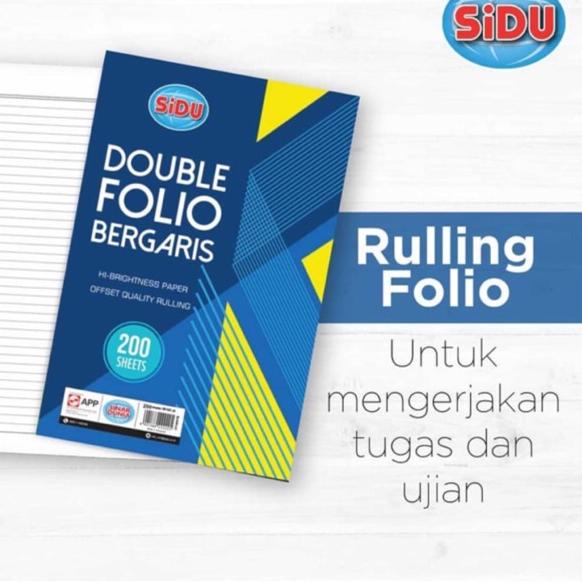 

ぴ double folio bergaris sidu sinar dunia 100 lembar 1 pack DYC09