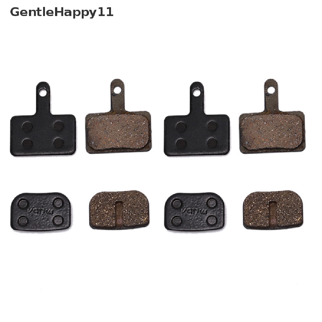 Gentlehappy 1pasang Bantalan Logam Untuk Sepeda Disc Bicycle Brake Bike Semi metallic Resin Brake Pad