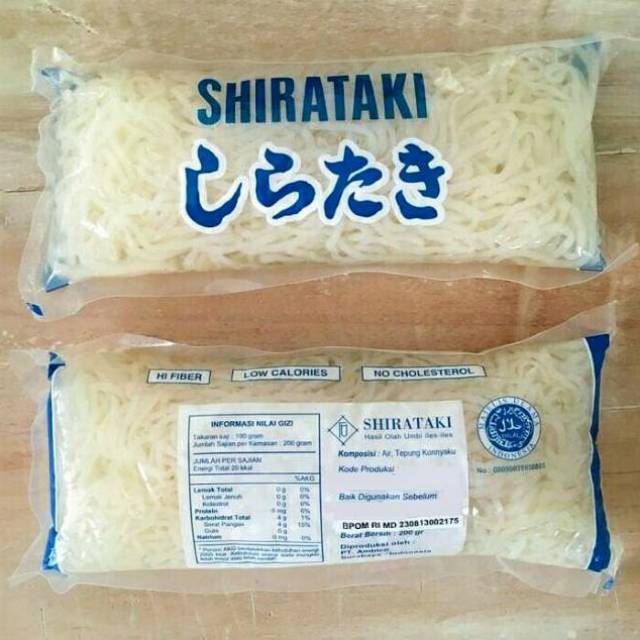 Mie Shirataki Basah Halal Asli Dan Murah 200g Shopee Indonesia