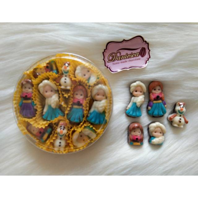 

.CTB frozen anna elsa olaf - coklat karakter bentuk lucu unik enak halal ( DS BGR )