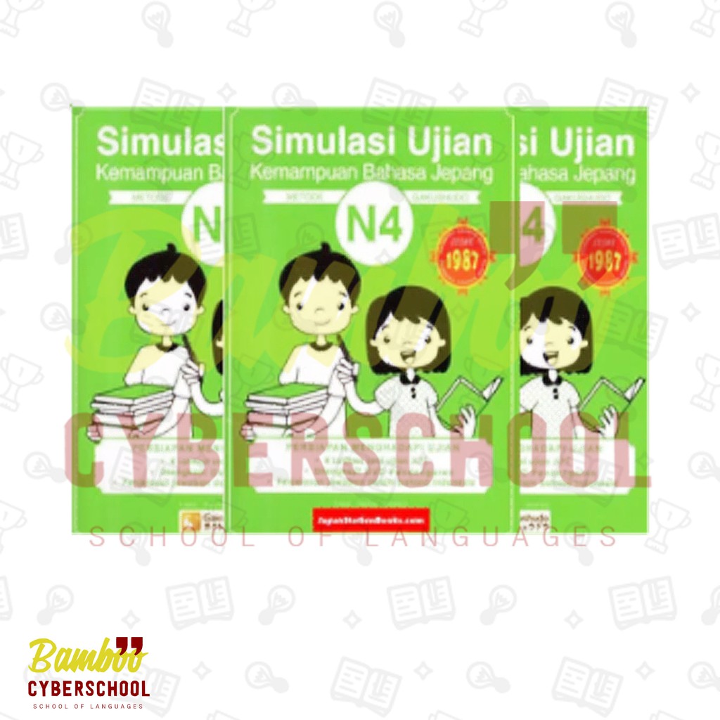 Buku Simulasi Ujian Kemampuan Bahasa Jepang N4 Grosir