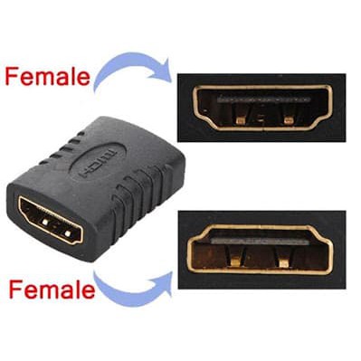 Konektor Gender HDMI FEMALE TO FEMALE - KONEKTOR PENYAMBUNG KABEL HDMI F TO F - HDMI GENDER