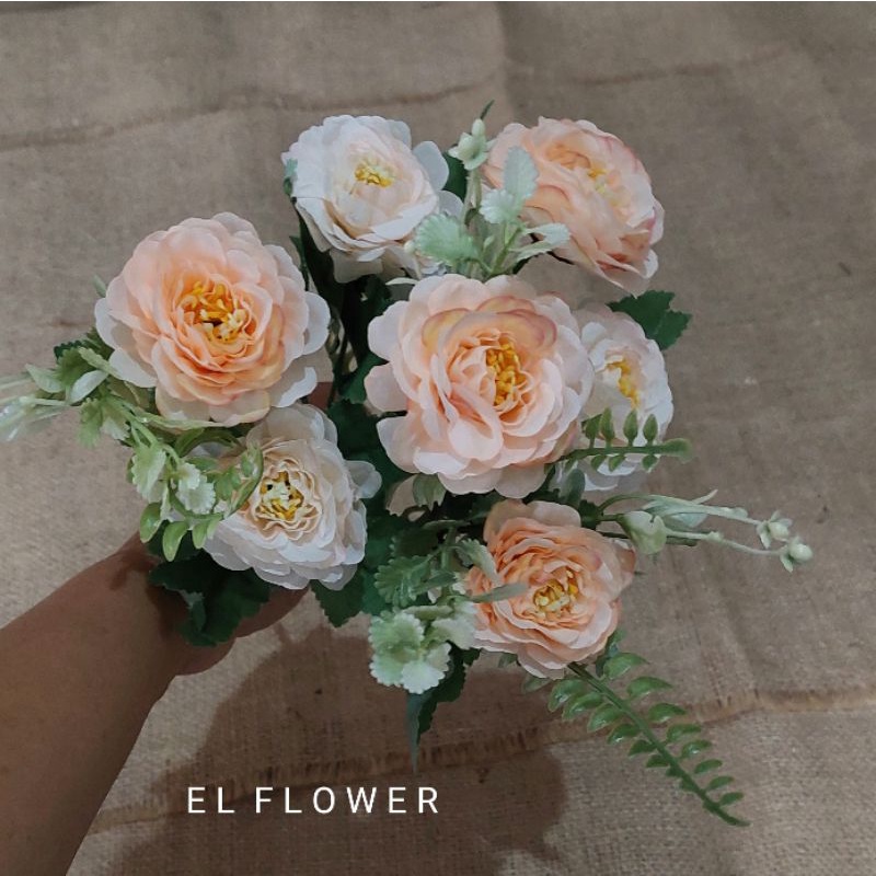 Bunga Zinnia K7 bunga artificial dekorasi-4