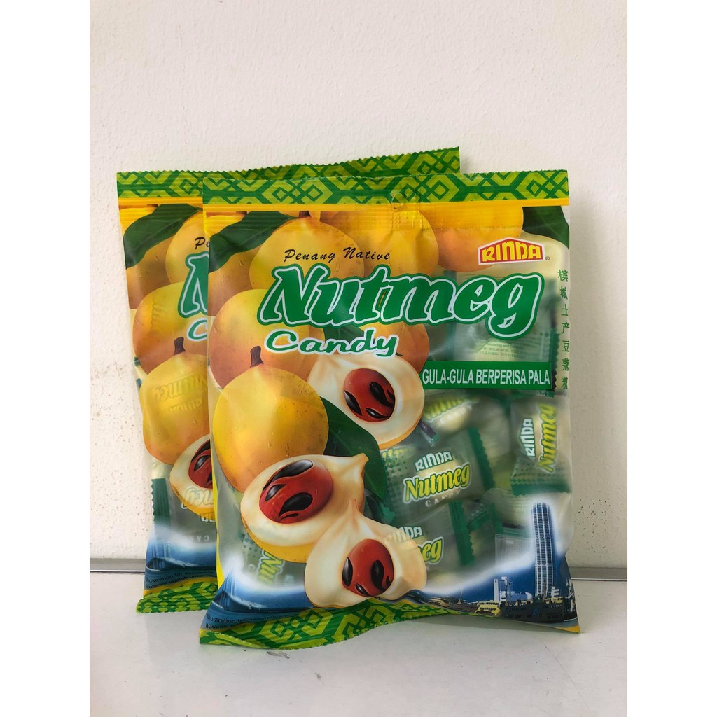 Rinda Nutmeg Candy/ Permen Rasa Pala Penang Native/ Permen Pala 200g