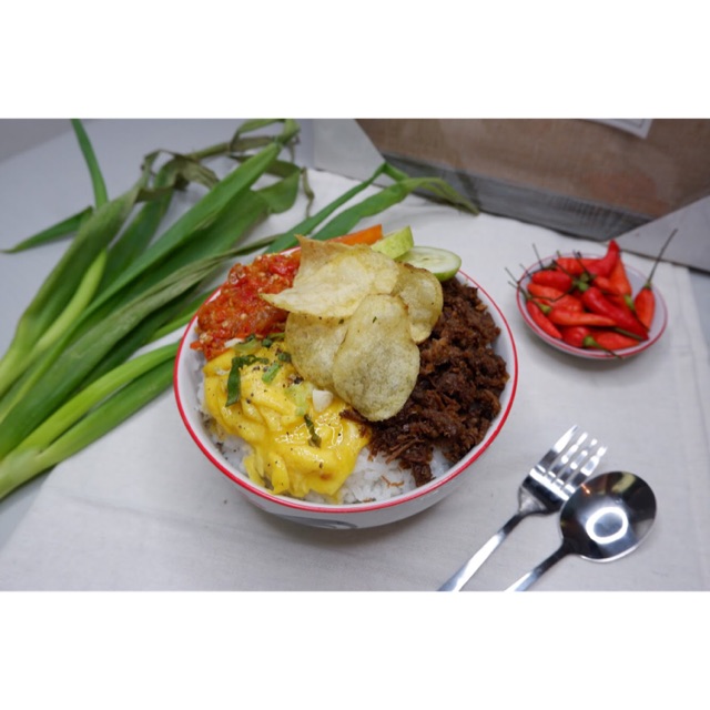 

NASI DAGING REMPAH SAMBAL GARLIC
