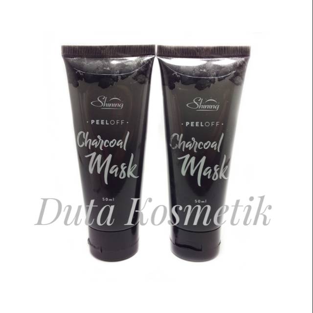 SHINNING PEEL OFF CHARCOAL MASK / MASKER WAJAH BPOM