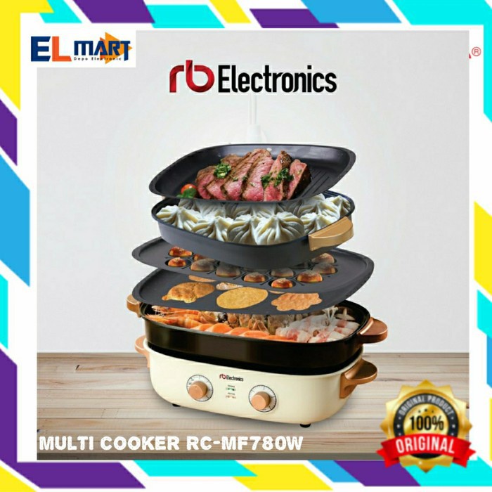 Electric Multi Function Cooker 5in1 RB electronic RC-MF-780W - MF780W