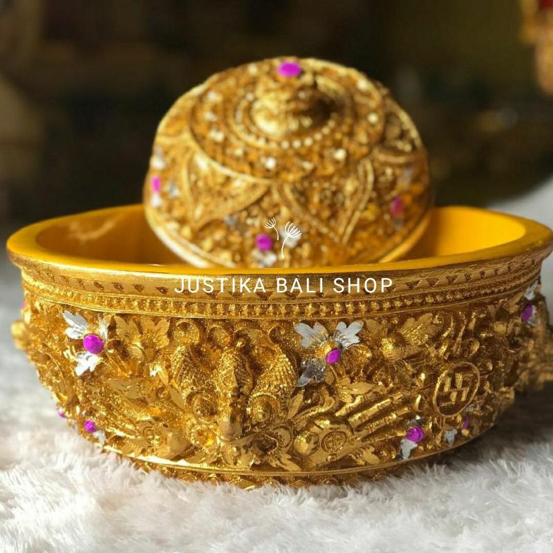 Bokor Ukuran 32Cm Prada Elit/ Motif Boma/ Bahan Fibber