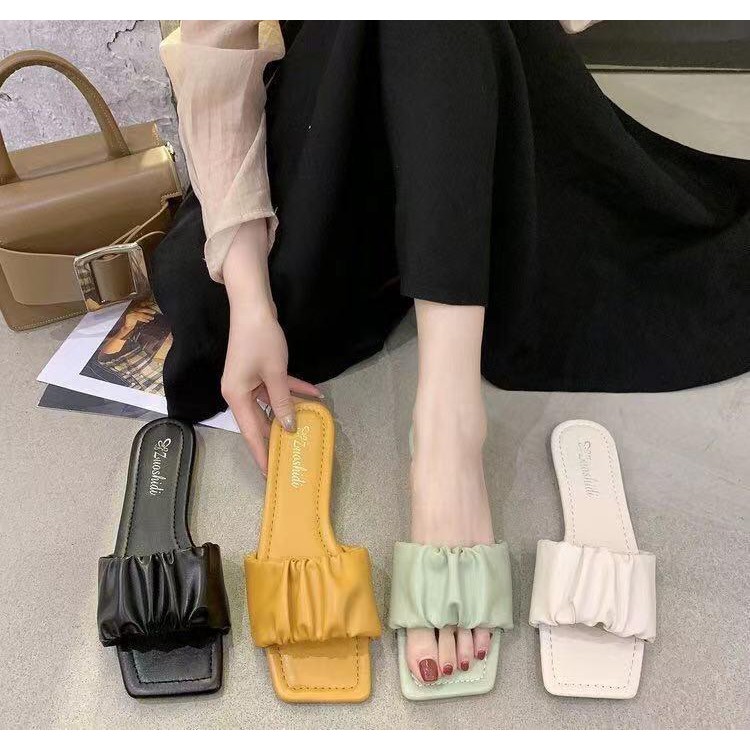 Free Box Sandal Wanita Termurah Kekinian Sandal Wanita Cantik NS6811 Sandal Import Fashion Sandal Kasual