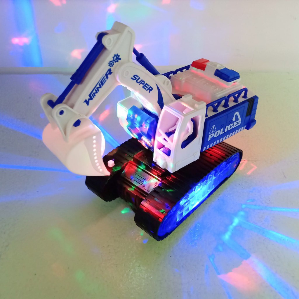 Mainan Engineering Excavator Robot