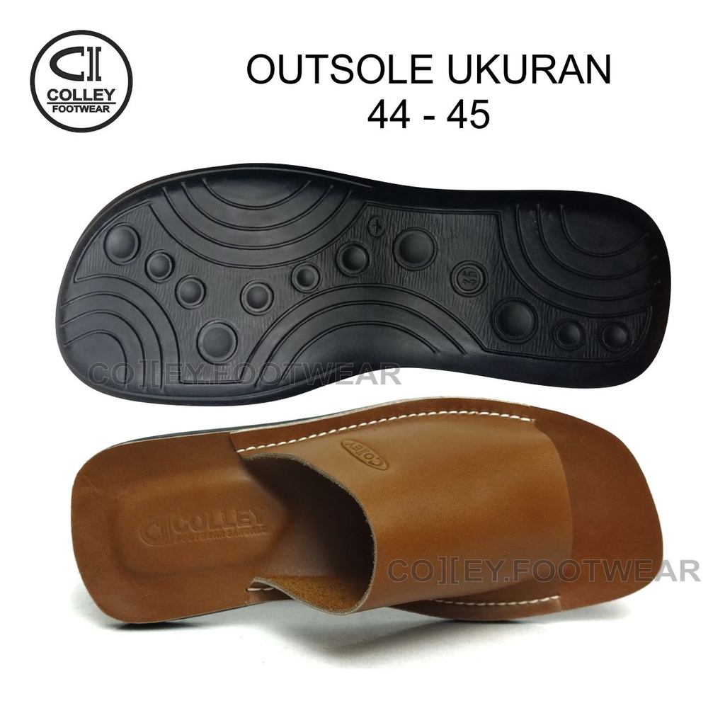 COD - SANDAL TAN FULL KULIT ASLI 100% / SANDAL KASUAL PRIA COLLEY / TAN CLY-SB1-039