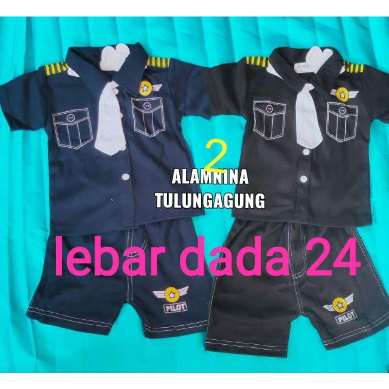 setelan dasi kaos lucu anak laki laki merk amena