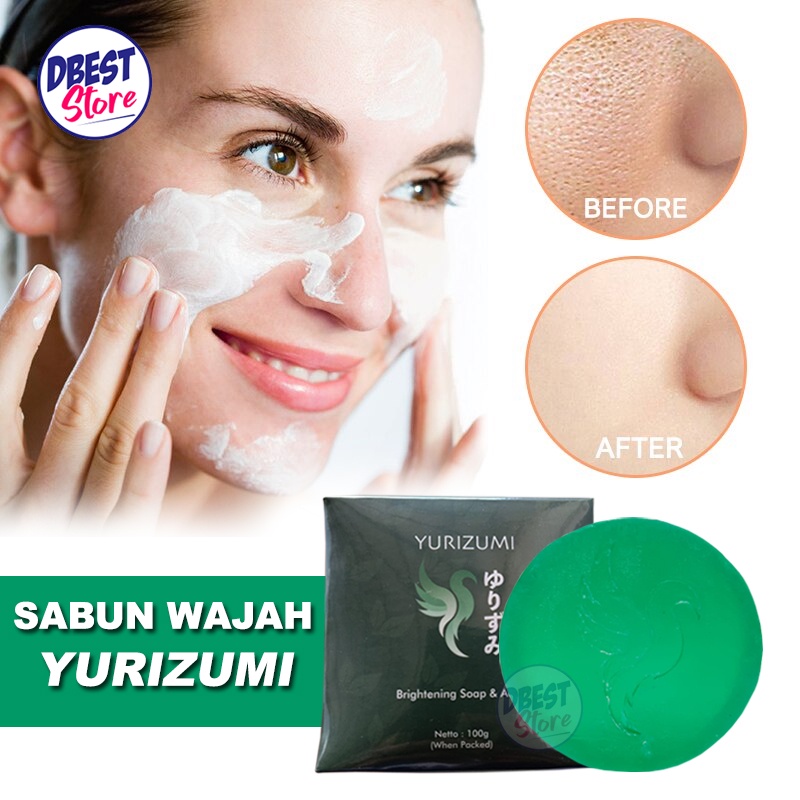 (READY COD) Sabun Pemutih Yurizumi Brightening &amp; Acne Soap 100g Original 100% BPOM - Sabun Muka Glowing Penghilang