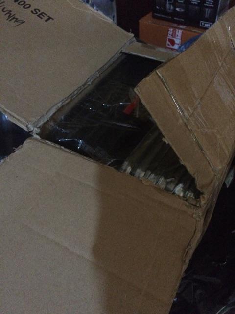 Mika Bento 2 Sekat + Tutup - Kotak Makan Skat 2 - Hitam - Isi 50 Pcs