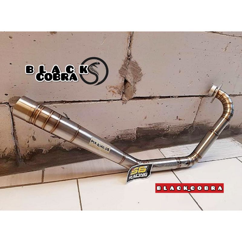 Pipa Leher Mx King Underbone Ngaceng Roadrace Dragrace Knalpot Racing Balap sonic Fu mx135 dll