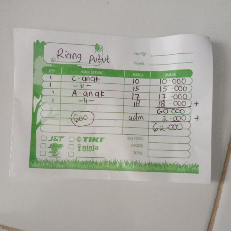 pesanan riang putut
