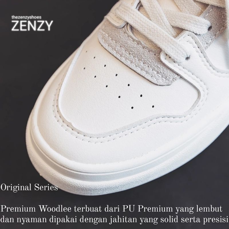Zenzy Premium Woodlee Korea Design - Sepatu PU Modis Comfy-3
