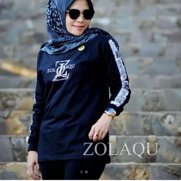 Terbaik ZOLAQU kaos BUKAN original C 2021 baju atasan zolaqu jolaqu zolaku wanita ori  