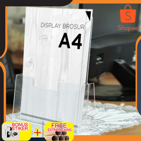 

Display brosur A4 acrylic Elegan