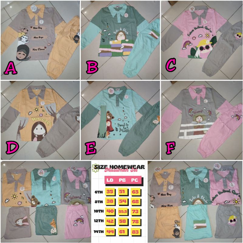 <BB-IF> JOLA JOLY - Homewear muslimah set 6-14T