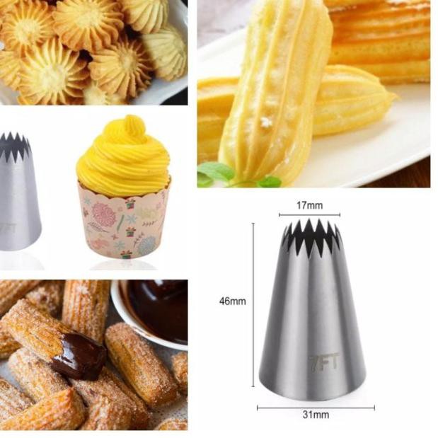 ❊ Spuit no 7FT spuit kue sus eclair kue kering ❈