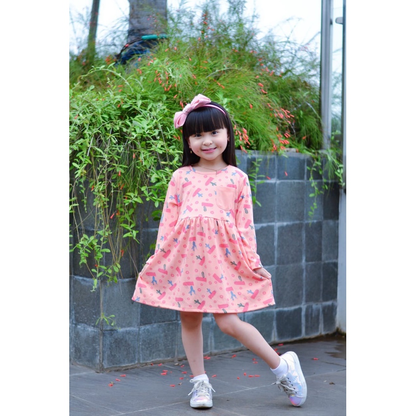 DRESS ANAK PEREMPUAN DAILY DRESS FREE UNDERWEAR 2-5TH