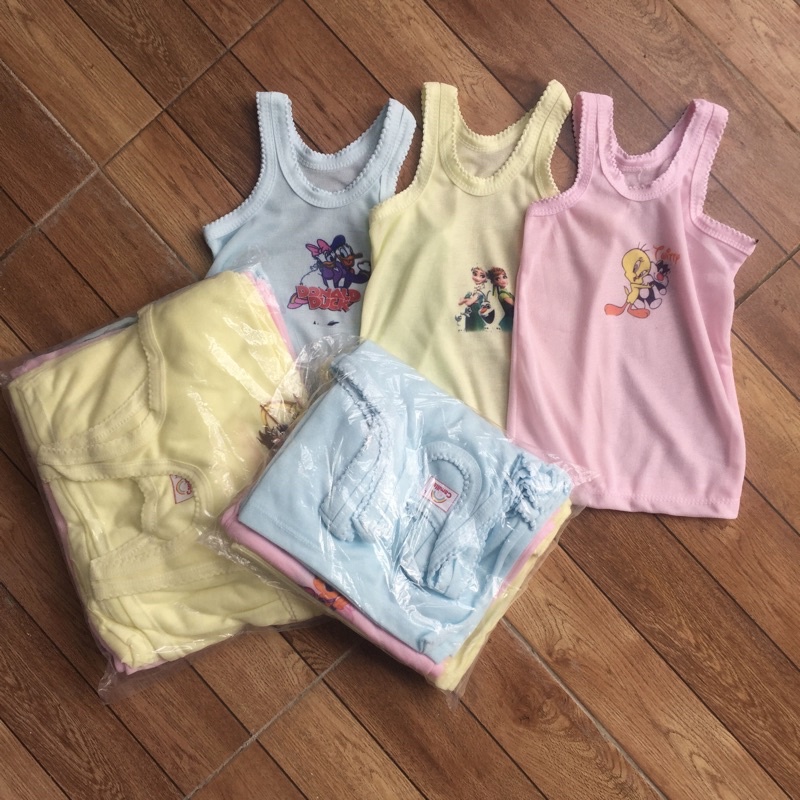 [PAKET 12 PCS] Singlet Kaos Dalam Anak Sablon (warna)